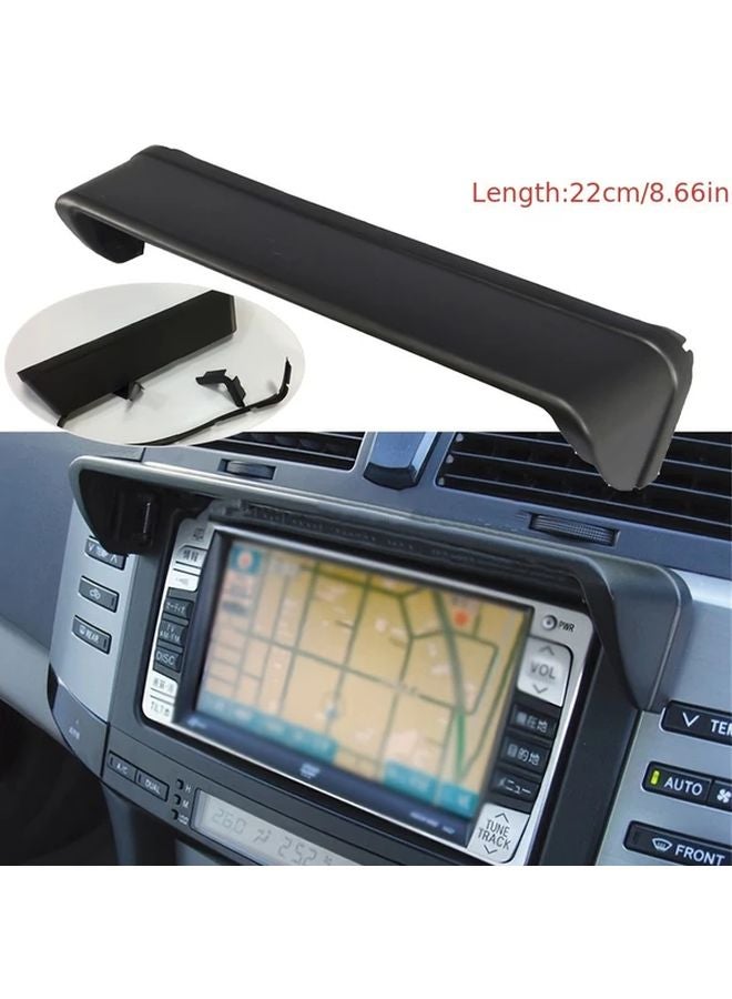 Black Anti Glare GPS Navigation Hood Cover For Car Dashboard Reduces Glare Enhances Visibility Easy Installation - Image 1